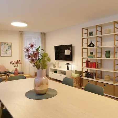 Bg Living & Hosting - Hochwertige Im Zentrum Von - 3 Gaeste, Wlan & Waschmaschine Daire